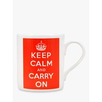 McLaggan Smith 'Keep Calm And Carry On' Mug, Red