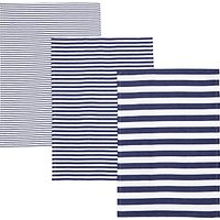 John Lewis Coastal Stripe Tea Towels, Set Of 3