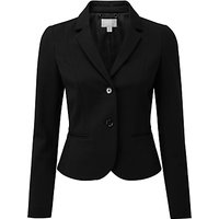 Pure Collection Riley Cropped Ponte Jacket, Black
