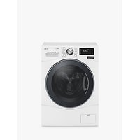 LG FH6F9BDS2 Freestanding Washing Machine, 12kg Load, A+++ Energy Rating, 1600rpm Spin, Enamel White