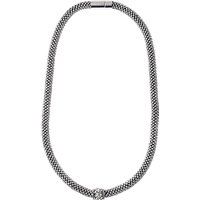 Adele Marie Fine Bead Pave Rope Necklace, Silver