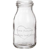 John Lewis 'Time Flies' Glass Bottle