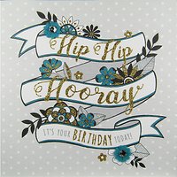 Rachel Ellen Secret Garden Hip Hurray Banner Birthday Card