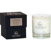 The Harrogate Candle Company Lovely Rock Rose And Pink Pepper Candle