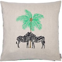 Fenella Smith Zebra And Palm Tree Cushion