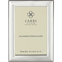 Carrs Berkeley Plain Frame, 6 X 4, Sterling Silver