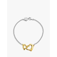 Dower & Hall Entwined Love Hearts Bracelet