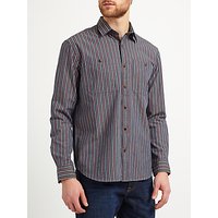 JOHN LEWIS & Co. Massachusetts Stripe Shirt, Navy