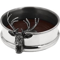 English Pewter Company Stag Head Bottle Coaster