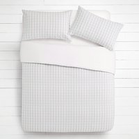 House By John Lewis Woven Check Duvet Cover And Pillowcase Set
