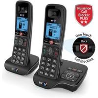 BT Dect Black Telephone With Nuisance Call Blocker & Answer Machine - Twin - 5016351617328