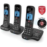 BT Dect Black Telephone With Nuisance Call Blocker & Answer Machine - Trio