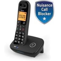 BT Dect Black Telephone With Nuisance Call Blocker - Single