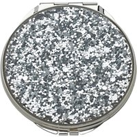 Kate Spade New York Glitter Compact Mirror, Silver