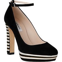 L.K. Bennett Sevina Block Heeled Platform Court Shoes, Black