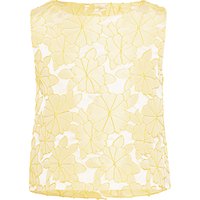 John Lewis Heirloom Collection Girls' Floral Top, Yellow