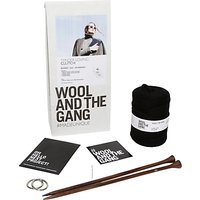 Wool And The Gang Tender Loving Clutch Bag Knitting Kit, Black