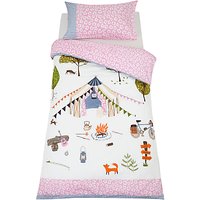 Little Home At John Lewis Camping Embroidered Duvet Cover And Pillowcase Set, Single