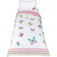 Little Home At John Lewis Butterfly Embroidered Duvet Cover And Pillowcase Set, Single