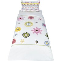 Little Home At John Lewis Geo Embroidered Duvet Cover And Pillowcase Set, Single