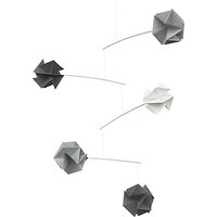 Livingly Molecule 5 Mini Mobile Sculpture, Grey