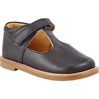 John Lewis Heirloom Collection Children's Frances T-Bar Leather Shoes, Navy