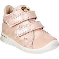 ECCO First Shoes Low-Cut Leather Trainers, Pink