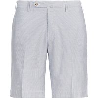 Hackett London Nautical Stripe Cotton Shorts, Navy/White
