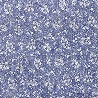 Kokka Delicate Floral Print Fabric, Blue