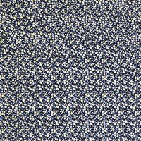 Oddies Textiles Shadow Floral Print Fabric, Navy