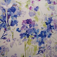 John Kaldor Watercolour Floral Print Fabric, Blue