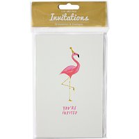 Art File Flamingo Invitation Cards, Pack Of 10