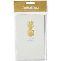 Art File Pineapple Invitation Cards, Pack Of 10