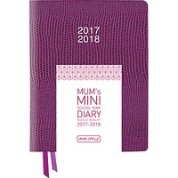 Mum's Office Mini School Year Academic Diary 2017/2018, Plum