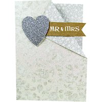 Paper Salad Mr & Mrs Wedding Card