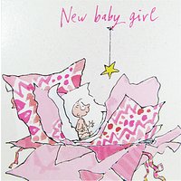 Woodmansterne New Baby Girl Greeting Card