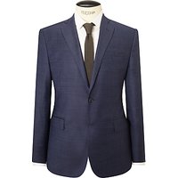 J.Lindeberg Super 140s Wool Comfort Stretch Pindot Slim Suit Jacket, Cornflower