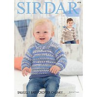 Sirdar Snuggly Baby Crofter Chunky Jumper Knitting Pattern, 4778