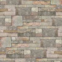 Contour Stone Sandstone Brick Matte Effect Wallpaper