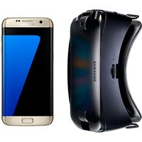 Samsung Galaxy S7 Smartphone, Android, 5.1, 4G LTE, SIM Free, 32GB With VR Headset