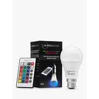 Auraglow 7W BC A60 LED Bulb And Remote Control, Multi