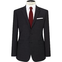 John Lewis Textured Super 100s Wool Tailored Suit Jacket, Charcoal