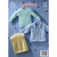 King Cole Comfort DK Baby Jumper Crochet Pattern, 3014