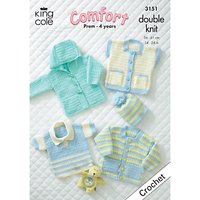 King Cole Comfort DK Baby Set Crochet Pattern, 3151