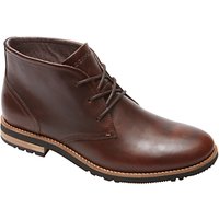 Rockport Ledgehill Leather Lace Up Boots, Brown