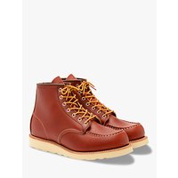 Red Wing Moc Oro-russet Portage Toe Boot, Red