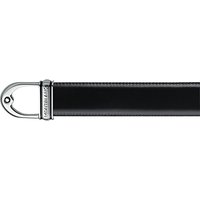 Montblanc Star 3 Ring Reversible Leather Belt, One Size, Black/Brown