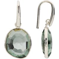 John Lewis Gemstones Quartz Simple Drop Hook Earrings, Green