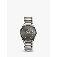 Rado R27057112 Unisex True Date Automatic Ceramic Bracelet Strap Watch, Gunmetal/Grey