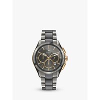 Rado R32118102 Men's Hyperchrome Chronograph Automatic Date Bi-Material Bracelet Strap Watch, Silver/Grey